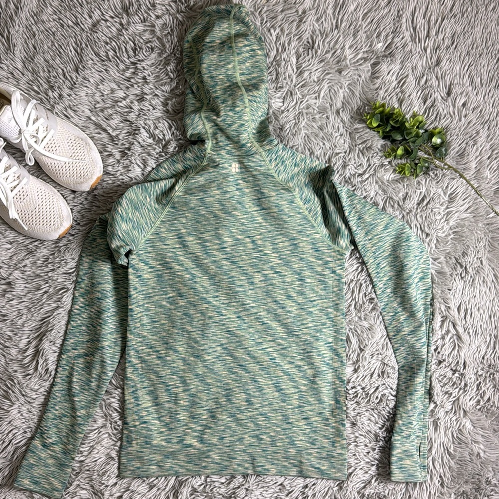 NWT Sweaty Betty Space Dye Hoodie Terrain Green size S - Picture 7 of 11